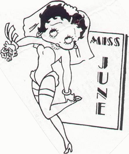 coloriage betty boop miss juin